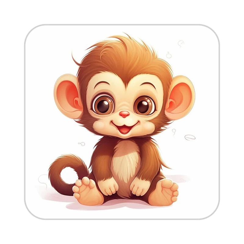 زیر لیوانی کاکتی طرح حیوانات کارتونی مدل mp28239