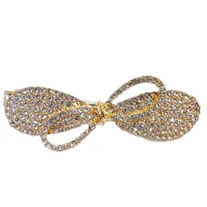 گیره مو زنانه مدل پاپیون نگین دار