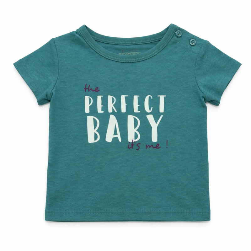 تی‌شرت آستین کوتاه نوزادی کیابی مدل perfect