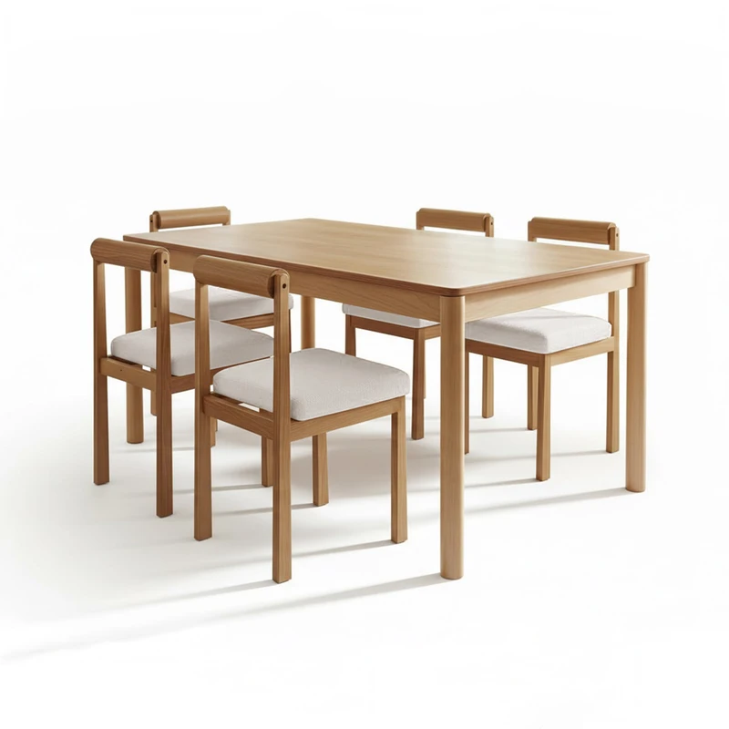 میز و صندلی ناهارخوری شش نفره گنجینه مدل لونا