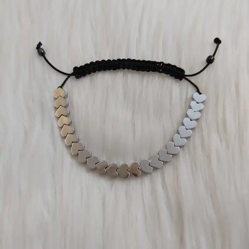 دستبند مدل حدید آسانسوری طرح قلب کد 111