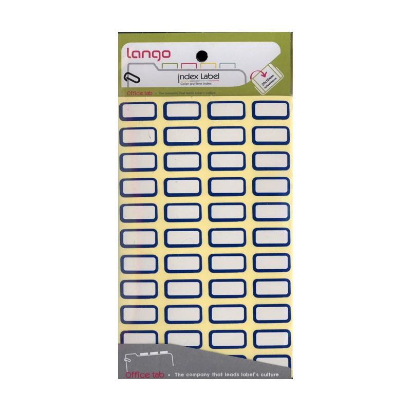 برچسب لانگو مدل A20*10 بسته 4 عددی