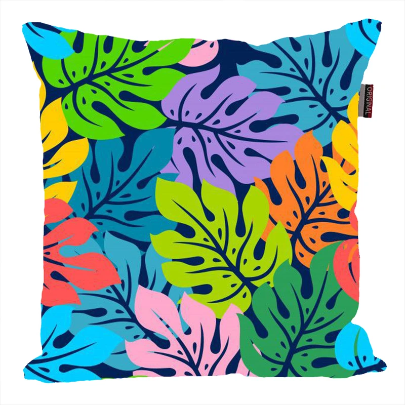 کوسن ناریکو مدل فانتزی طرح برگ گل گیاه کد 04695