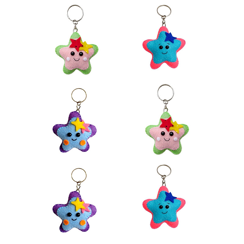 جاکلیدی نمدی مدل ستاره کد 12 بسته شش عددی