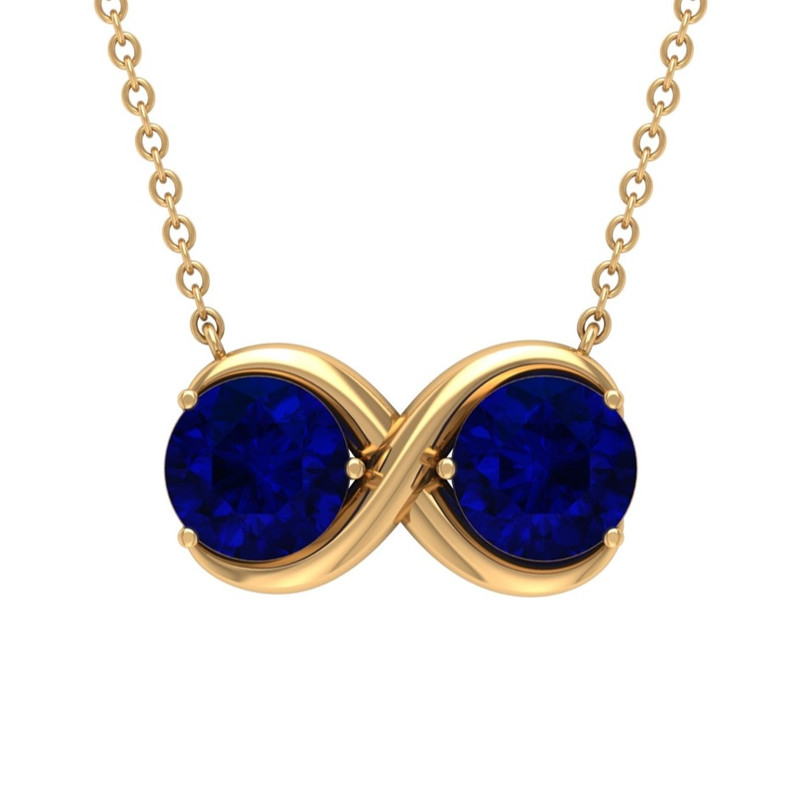 گردنبند طلا 18 عیار زنانه قیراط طرح بی نهایت کد GH1735