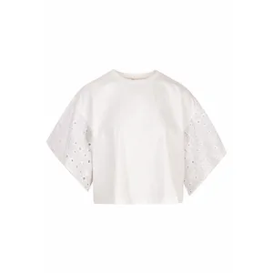 بلوز آستین کوتاه زنانه بادی اسپینر مدل 3524 کد 1 رنگ سفید