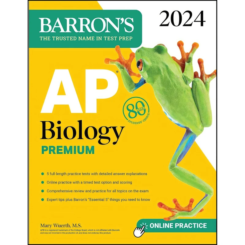 کتاب AP Biology Premium, 2024 اثر Mary Wuerth انتشارات Barrons Educational Services