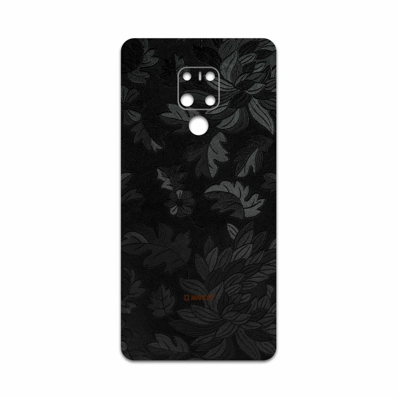 برچسب پوششی ماهوت مدل Black-Wildflower مناسب برای گوشی موبایل هوآوی Mate 20 X
