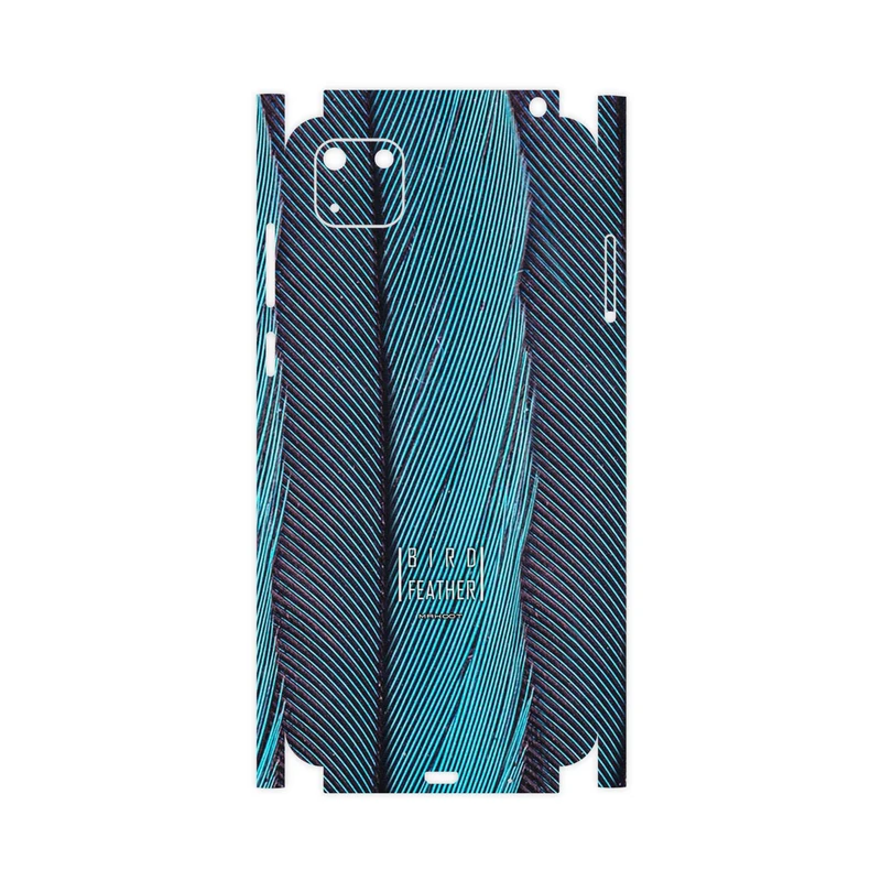 برچسب پوششی ماهوت مدل Turquoise feathers-FullSkin مناسب برای گوشی موبایل هوآوی Y5p