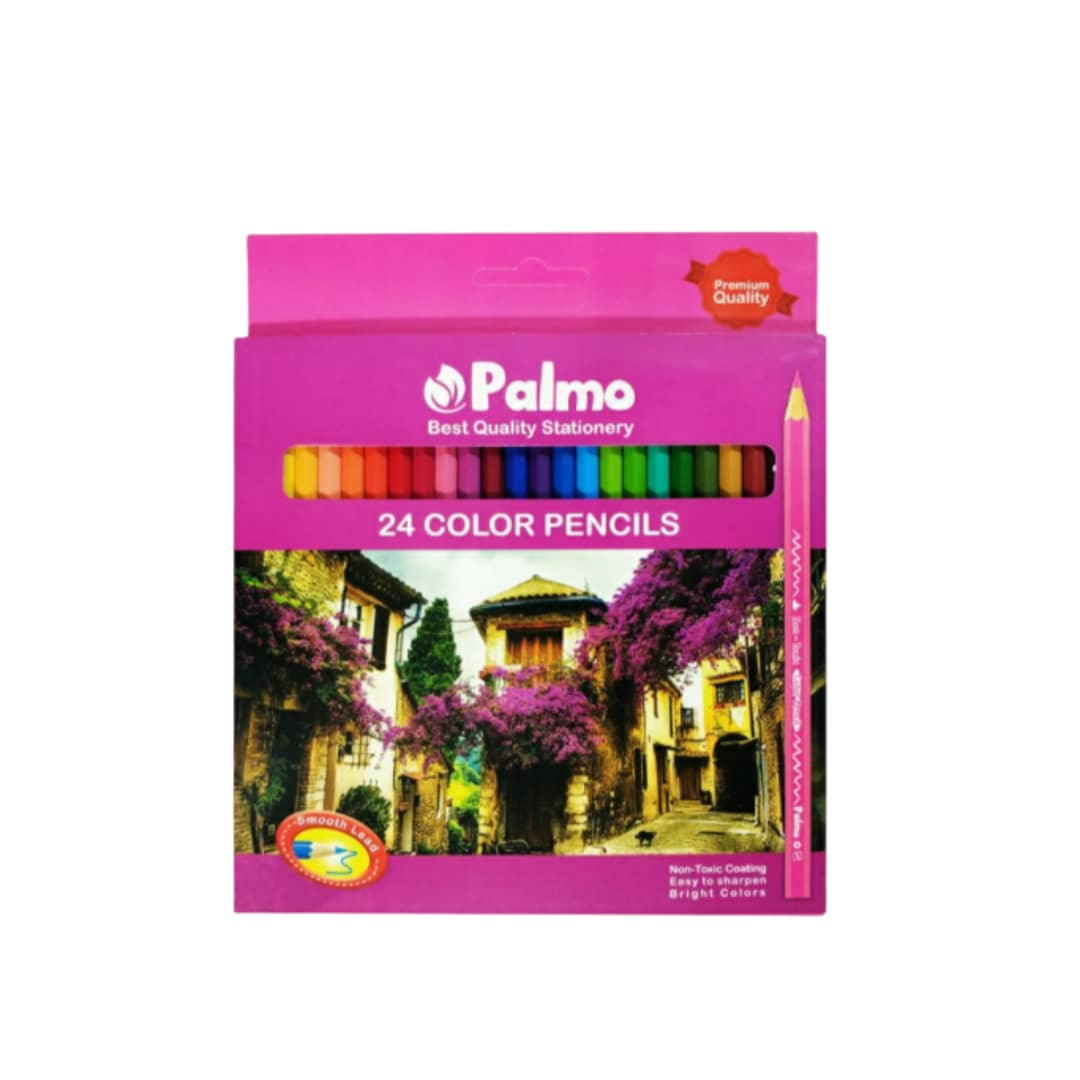 مداد رنگی 24 رنگ پالمو مدل 1008