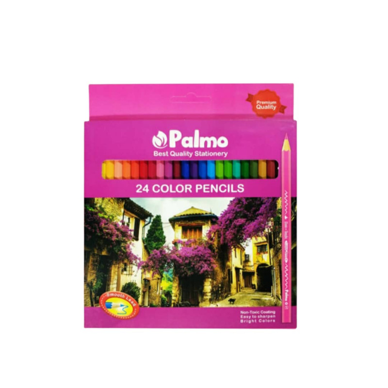 مداد رنگی 24 رنگ پالمو مدل 1008