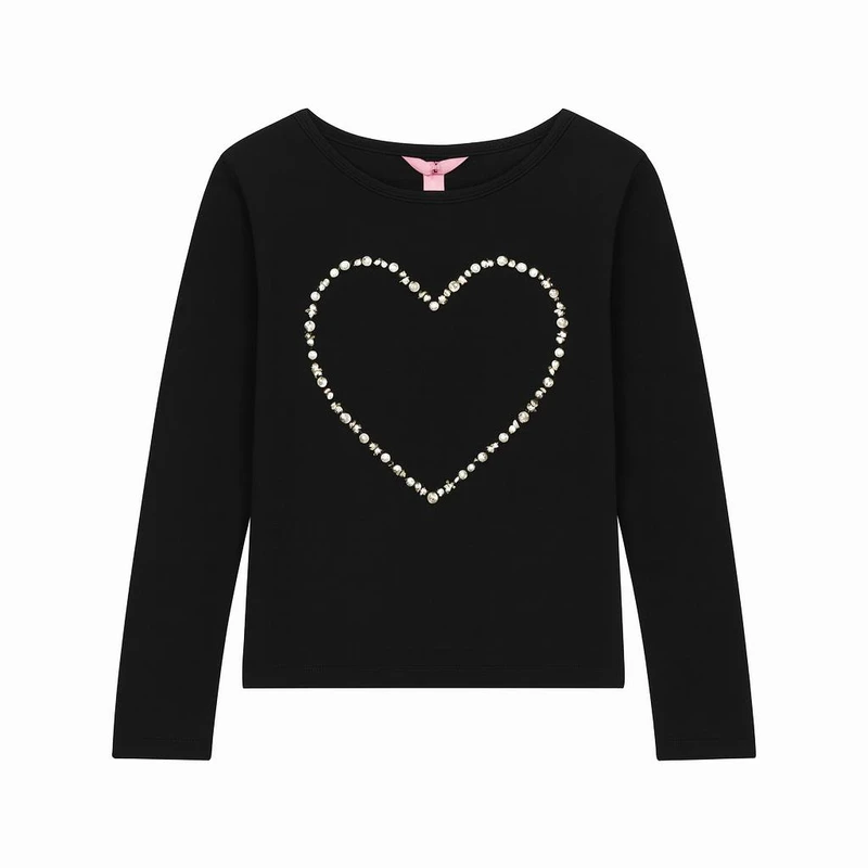 تی‌شرت آستین بلند دخترانه او وی اس مدل heat