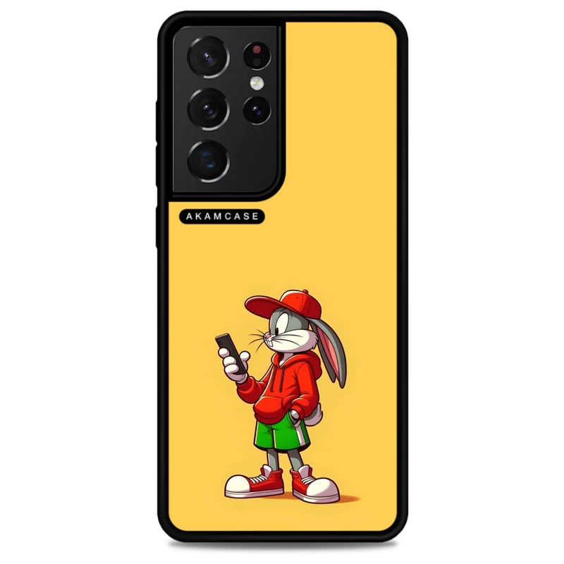کاور آکام مدل AMC-WSGS21U-BUNNY-10 مناسب برای گوشی موبایل سامسونگ Galaxy S21 Ultra