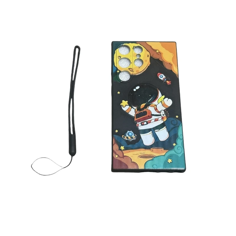 كاور طرح فضانورد كد 2233 مناسب برای گوشی موبایل سامسونگ‌ Galaxy S23 ultra  به همراه بندآویز