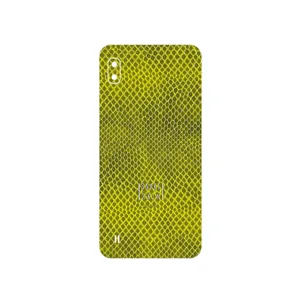 MAHOOT Yellow Snake Skin Cover Sticker for Samsung Galaxy A10