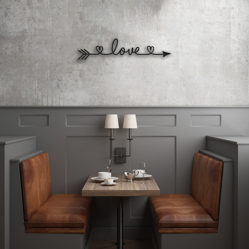 دیوارکوب طرح love مدل va-s03