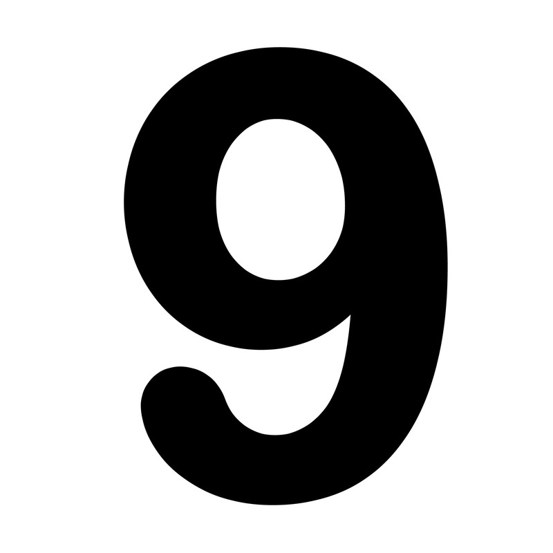 استیکر چوبی کودک مدل اعداد انگلیسی کد MDF-M-9