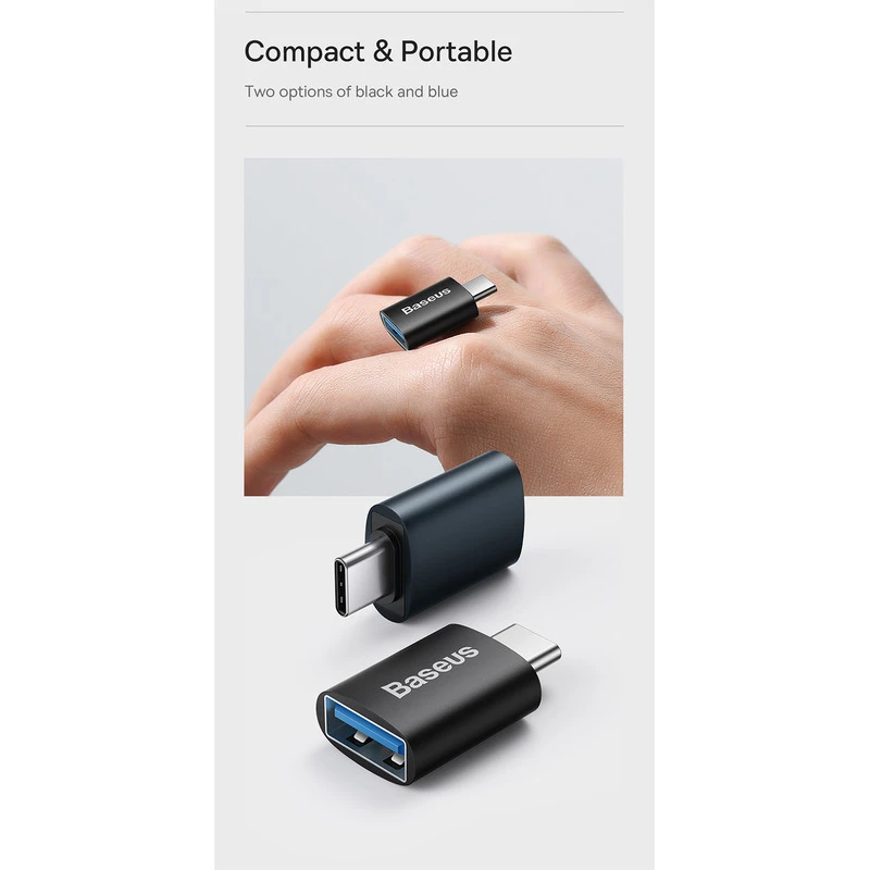 عکس شماره 8 : مبدل usb-c به usb 3.1 بیسوس مدل 10gbps-otg