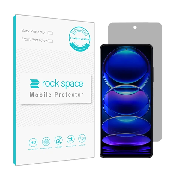 محافظ صفحه نمایش حریم شخصی راک اسپیس مدل HyPRV مناسب برای گوشی موبایل شیائومی Redmi Note 12 Pro 5G  