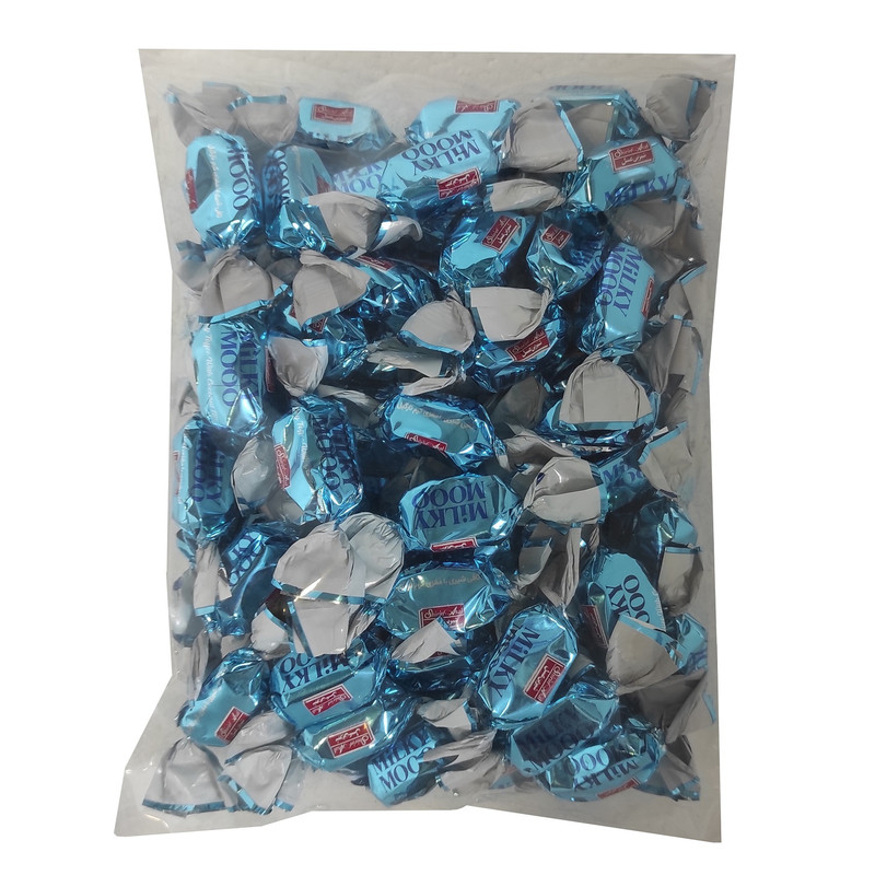 تافی شیری با مغزی کرم نارگیل میلکی مو شیرین عسل - 500 گرم
