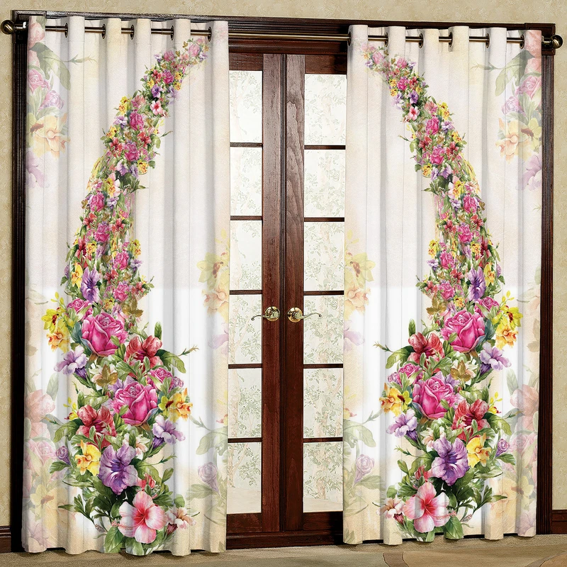  پرده مدل مخمل پانچی کد 1034 سایز 140x280 سانتی متر