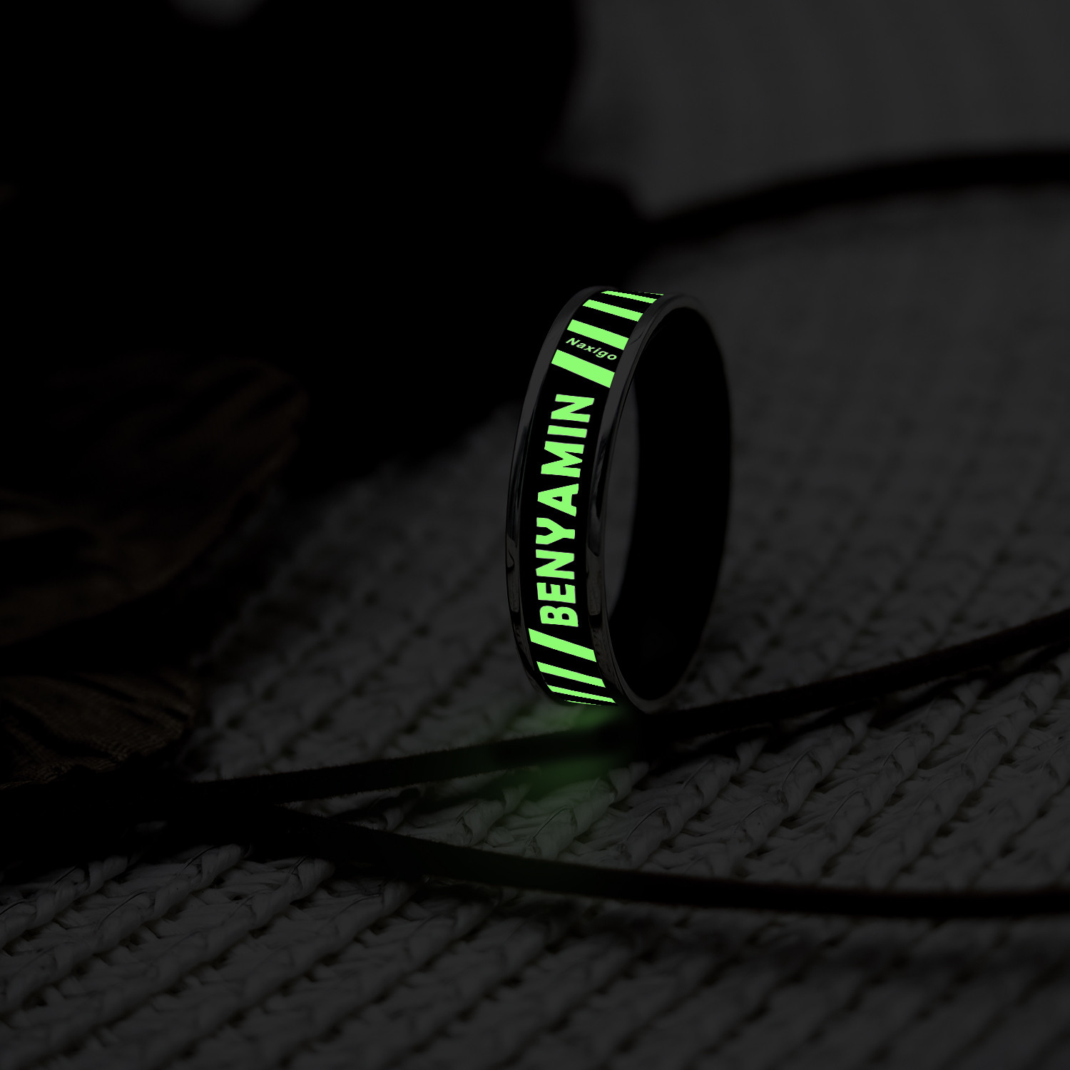 انگشتر ناکسیگو مدل شب تاب طرح بنیامین کد RB15866