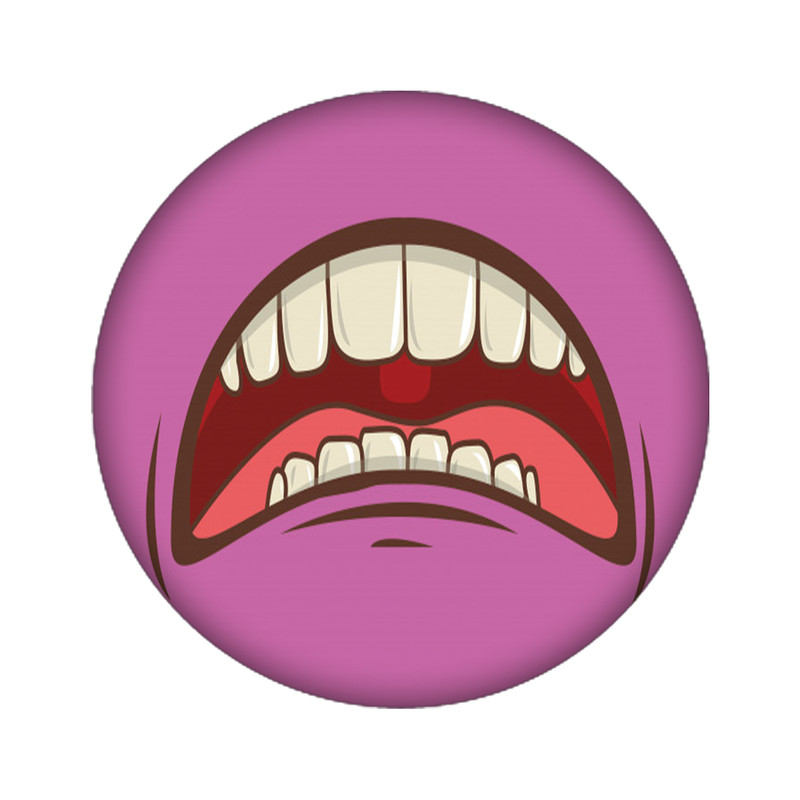 استیکر تزئینی موبایل مدل دهان کد 3690