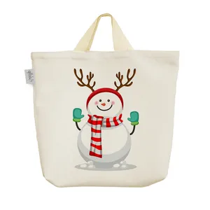 ساک خرید خندالو مدل آدم برفی  کد H639