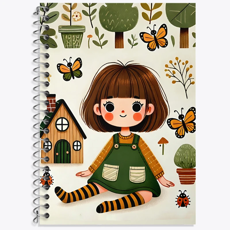 دفتر نت موسیقی 50 برگ خندالو طرح دخترانه کیوت کد N5375