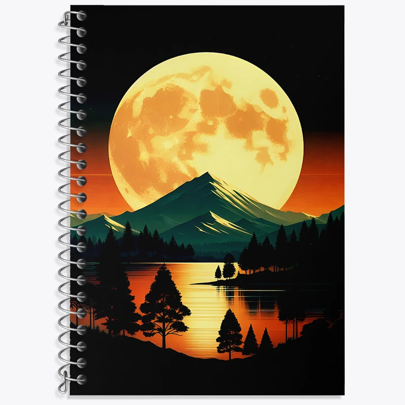 دفتر لغت 50 برگ خندالو طرح ماه (Moon) کد N3558