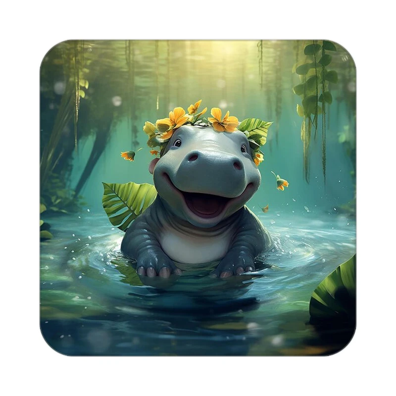 زیر لیوانی کاکتی طرح حیوانات کارتونی مدل mp27407