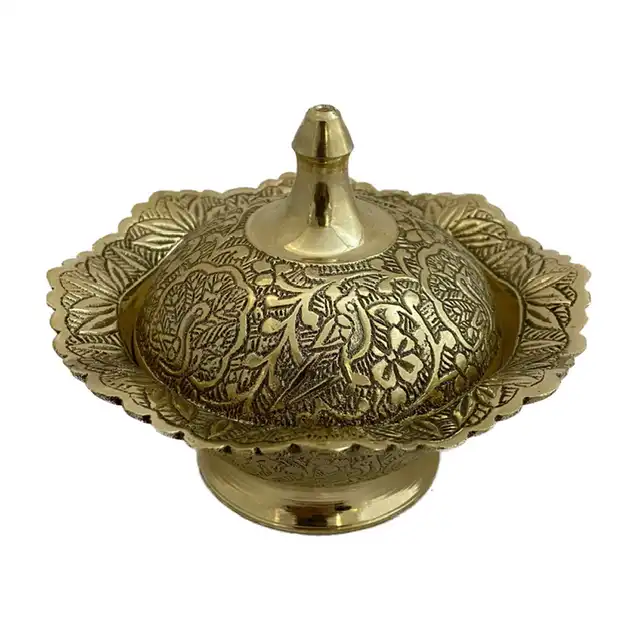 قندان برنجی مدل طاوس140029