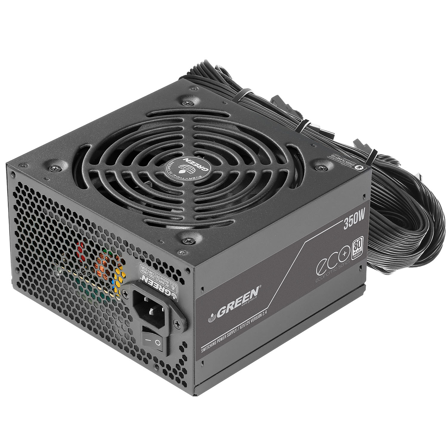 منبع تغذیه کامپیوتر 350W وات گرین مدل GP350A-ECO Plus