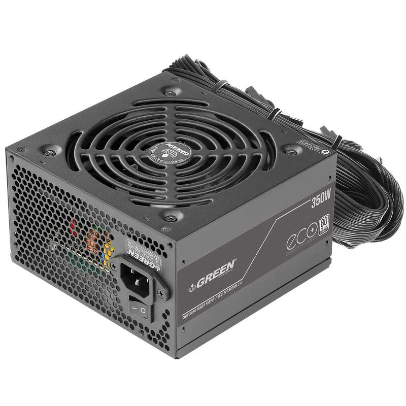 منبع تغذیه کامپیوتر 350W وات گرین مدل GP350A-ECO Plus