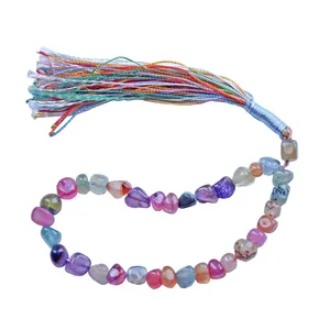 تسبیح مدل عقیق تراش نامنظم 33 دانه کد T_485