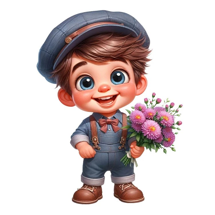 استیکر پارچه و لباس پاد آفرین مدل کارتونی کیوت فانتزی دخترانه کد S3987