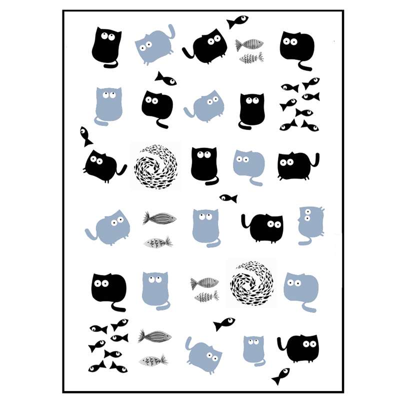 استیکر طراحی ناخن مدل N_19