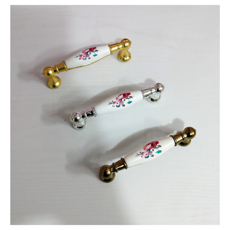 دستگیره کابینت و کمد مدل تلفنی کد H96 بسته 3 عددی