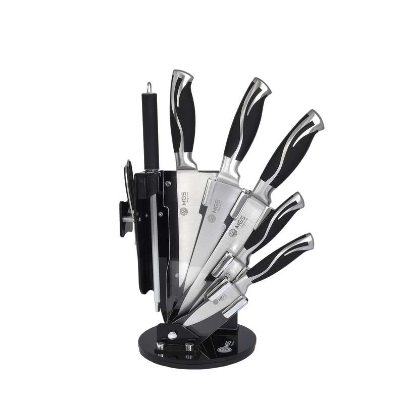 سرویس چاقو آشپزخانه 9 پارچه ام جی اس مدل KS-9019B