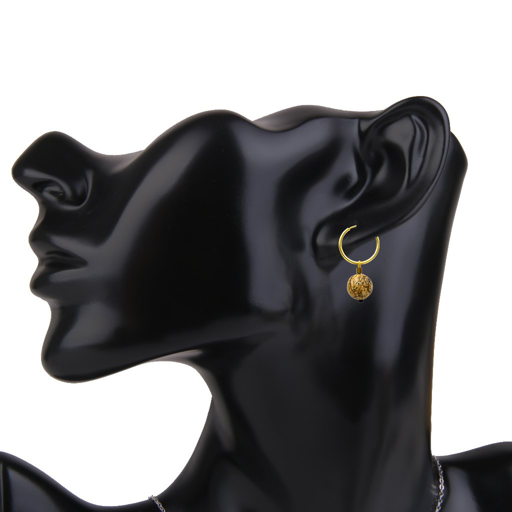 گوشواره طلا 18 عیار زنانه کاپانی مدل ke029 -  - 4