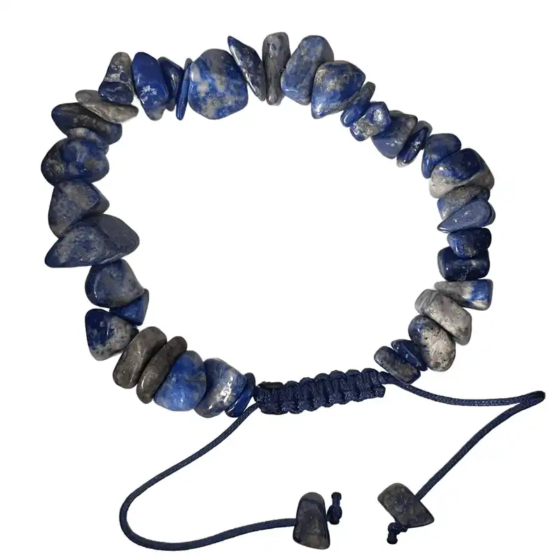 دستبند زنانه مدل لاجورد طرح نامنظم