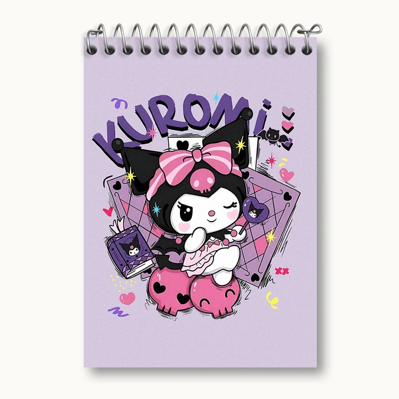 دفتر یادداشت 50 برگ خندالو طرح کرومی (Kuromi) کد N4220