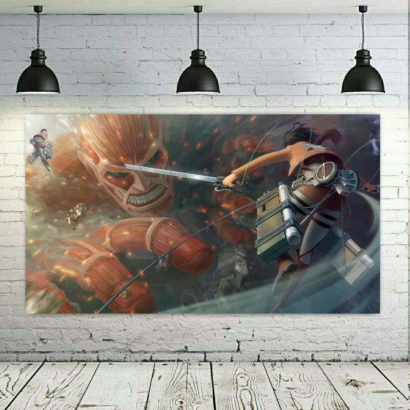 تابلو شاسی طرح انیمه اتک ان تایتان مدلKG219