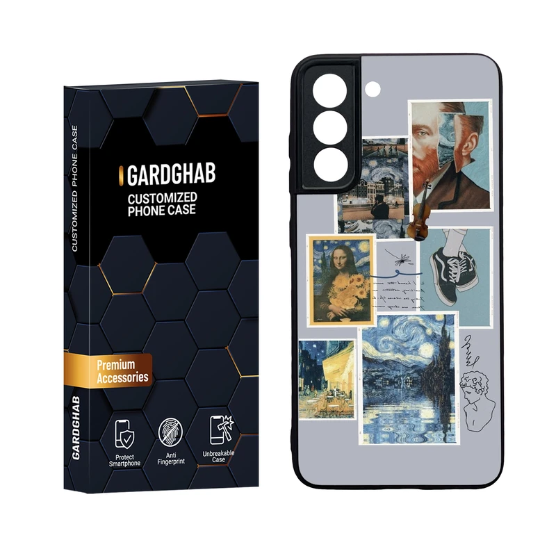 کاور گارد قاب مدل دور ژله ای هنری مناسب برای گوشی موبایل سامسونگ Galaxy S21 FE