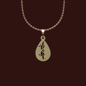 گردنبند طلا 18 عیار زنانه مدوپد مدل هندسی کد X2-1-1007