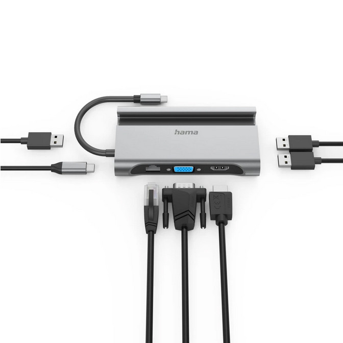 هاب 7 پورت USB-C هاما مدل Connect2Mobile - 200102