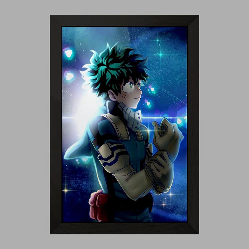 تابلو خندالو مدل دکو انیمه آکادمی قهرمان من  کد 16127