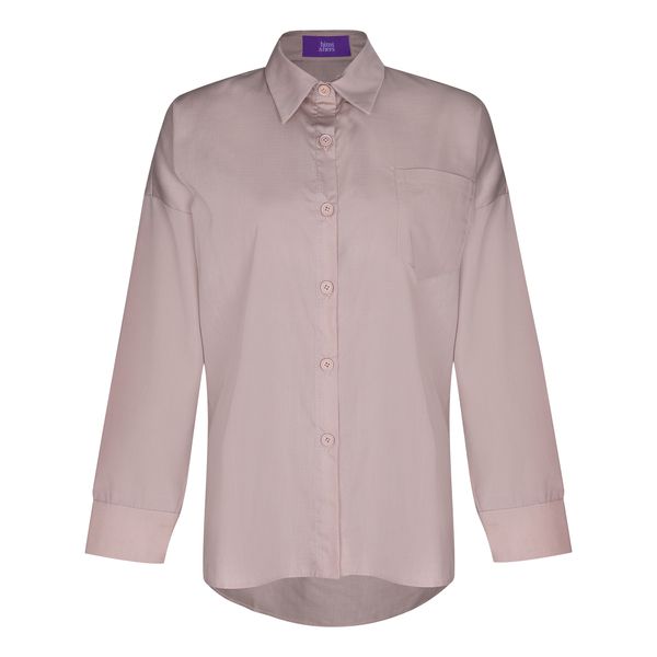 شومیز آستین بلند یقه انگلیسی زنانه مدل نخی کد 1150