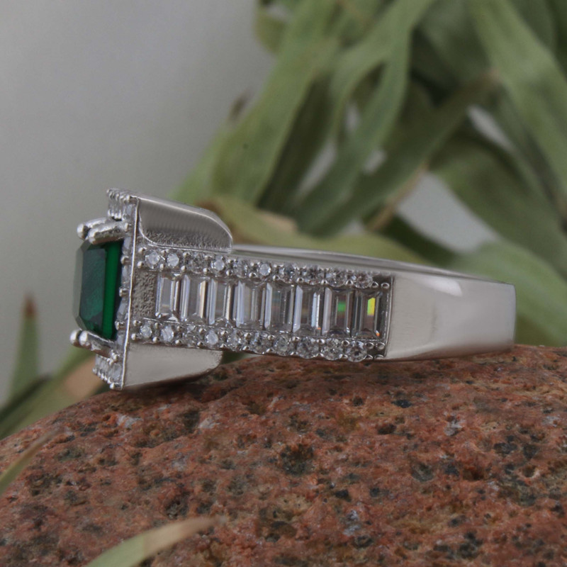 انگشتر نقره زنانه بازرگانی میلادی مدل سنگ کوارتز نگین برلیان بدون ریزش ابکاری رادیوم کد AWR_1530