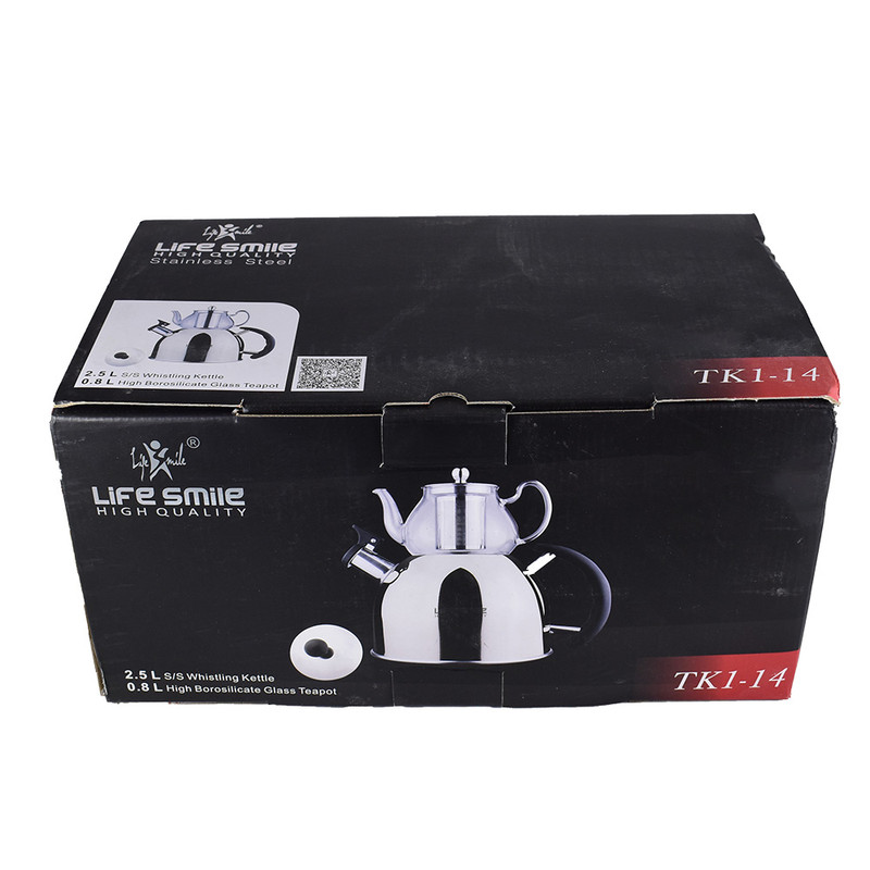 ست کتری و قوری لایف اسمایل مدل TK1-14